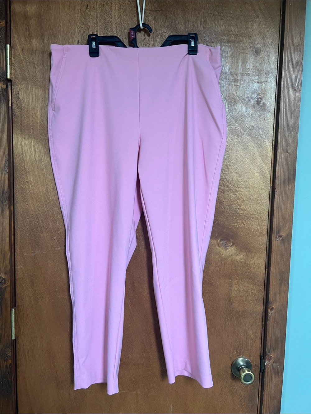 Rachel Zoe Light Pink Ponte Ankle Pants